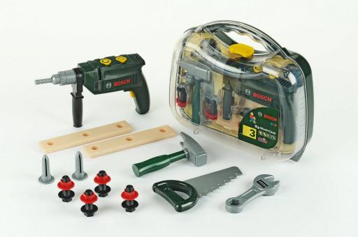 Bosch tool case, big, with drill, transparent 
