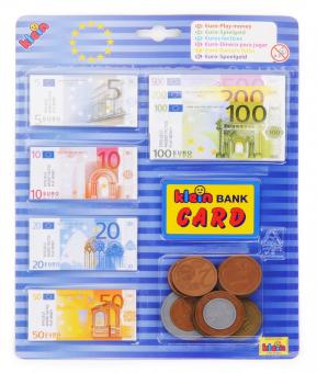 Euro money with credit card, blister (large coins) 
